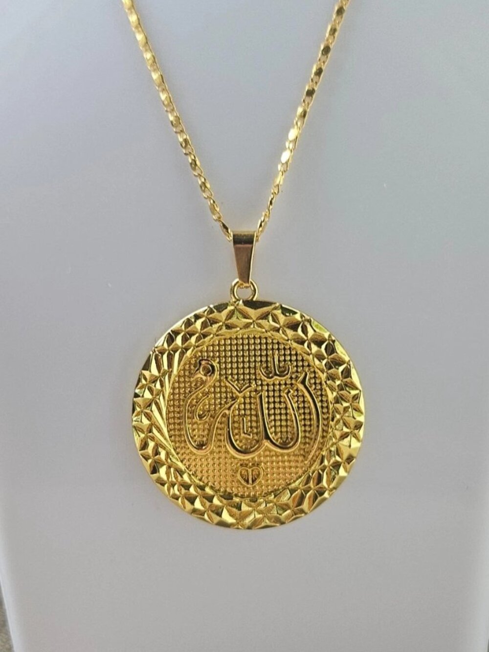 ALLAH Pendant Necklace Religious Muslim Jewelry Islamic Necklace Fashion Jewelry - Picture 11 of 12